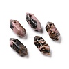 Natural Rhodonite Double Terminal Pointed Pendants G-C007-02A-24-1