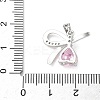 Brass Micro Pave Cubic Zirconia Pendants KK-N254-225P-3