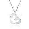 Non-Tarnish 304 Stainless Steel Pendant Necklaces FZ5872-2-1