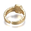 Brass Micro Pave Clear Cubic Zirconia Cuff Rings RJEW-H538-02G-S-2