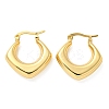 Rack Plated Chunky Rhombus Brass Hoop Earrings for Women EJEW-Z048-14G-1