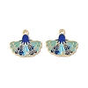 Rack Plating Alloy Enamel Pendants FIND-I038-07E-1