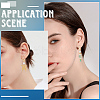 20Pcs Brass Huggie Hoop Earring Findings KK-BBC0021-39-5