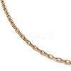 Ion Plating(IP) 304 Stainless Steel Cable Chain Necklace for Men Women STAS-B039-05G-2