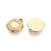 304 Stainless Steel Pendant Cabochon Settings STAS-T067-66G-2