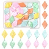 24Pcs 5 Styles Spray Painted Natural Freshwater Shell Pendants BSHE-FS0001-14-1
