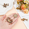 3Pcs 3 Styles Antique Bronze Brass Display Decoraions DJEW-NB0001-44-3