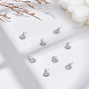 8Pcs 4 Styles Brass Charms KK-LP0004-12P-1