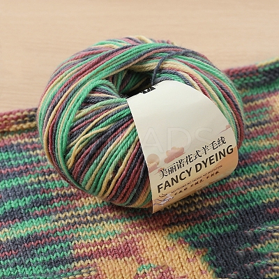 Wool Rainbow Segment Dyed Yarn PW-WG3CD8F-18-1