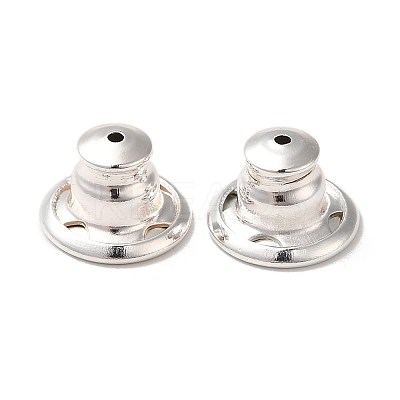 Rack Plating Brass Ear Nuts KK-G480-06S-1
