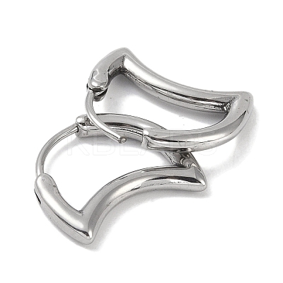 Non-Tarnish 316 Surgical Stainless Steel Hoop Earrings for Women EJEW-P274-18A-P-1