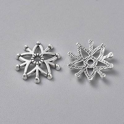 Tibetan Style Fancy Bead Caps LF10358Y-1