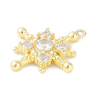 Brass Pave Clear Cubic Zirconia Pendants LS-KK-F875-10G-1