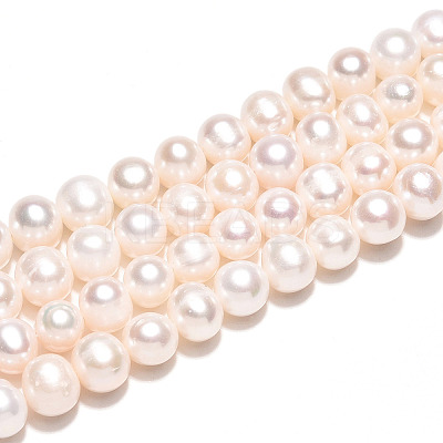 Natural Cultured Freshwater Pearl Beads Strands PEAR-N013-07Q-1