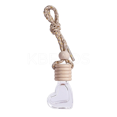 Heart Glass Perfume Bottle Hanging Ornament AUTO-PW0001-31-1