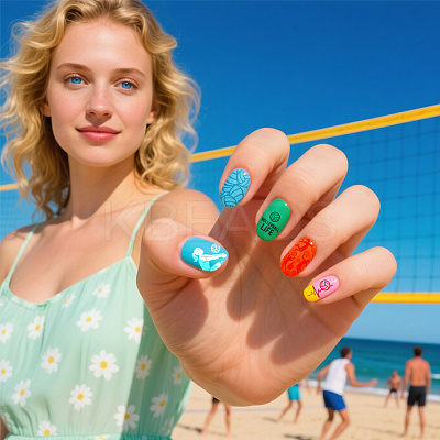 Plastic Nail Art Image Templates AJEW-UN0002-50-1