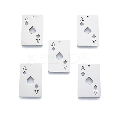 Non-Tarnish 201 Stainless Steel Pendant STAS-B027-11P-1