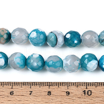 Dyed & Heated Natural Fire Crackle Agate Beads Strands G-N359-01B-06-1