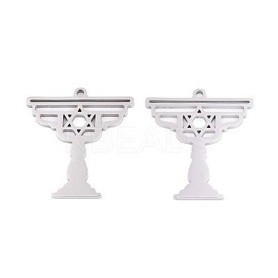 304 Stainless Steel Pendants STAS-N108-43P-1