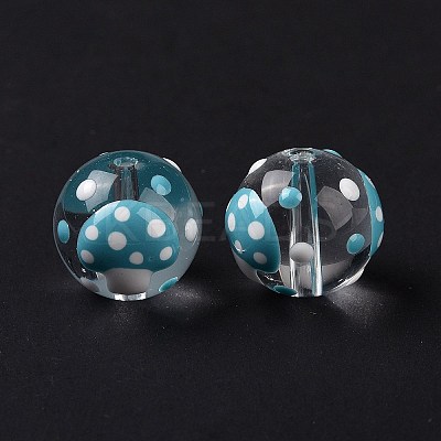 Glass with Enamel Beads LAMP-P058-01A-1