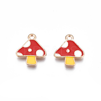 Autumn Theme Alloy Enamel Charms ENAM-S115-143A-1