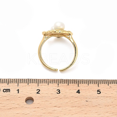 Brass Enamel Cuff Rings RJEW-K291-04G-03-1