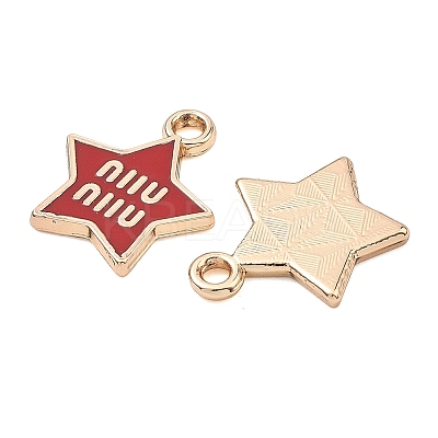 Alloy Enamel Pendants ENAM-G235-14G-05-1
