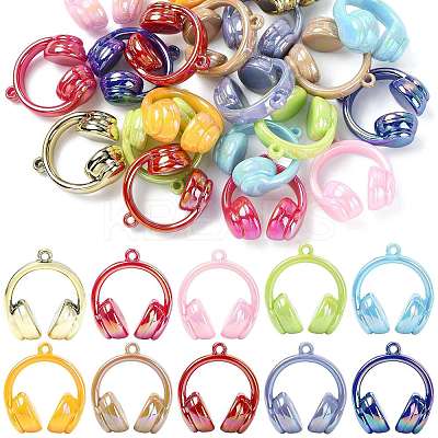 UV Plating Opaque Acrylic Pendants SACR-FZC0001-001H-1