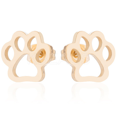 Stainless Steel Christmas Earrings with Reindeer ST2896260-1