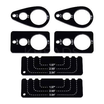 2Sets Acrylic Rulers AJEW-UN0002-07B-1