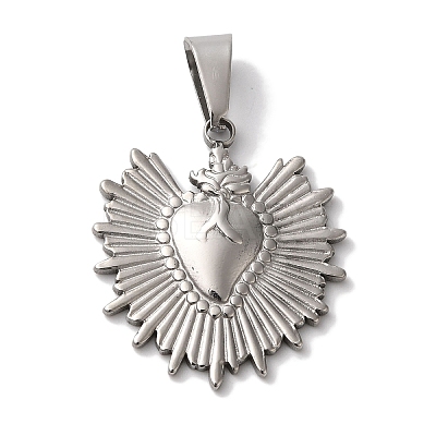 Non-Tarnish 304 Stainless Steel Pendants STAS-L081-035P-1