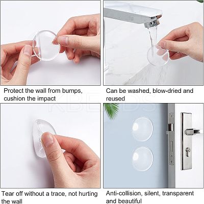 12Pcs 2 Style Door Knob Wall Shield AJEW-NB0002-44-1
