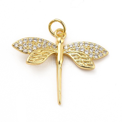 Brass Micro Pave Cubic Zirconia Pendants KK-H433-12G-1