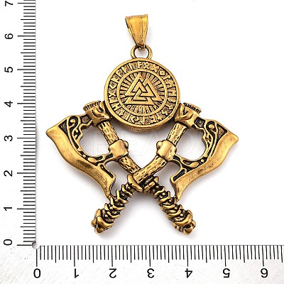 Viking 304 Stainless Steel Big Pendants STAS-P367-02AG-1