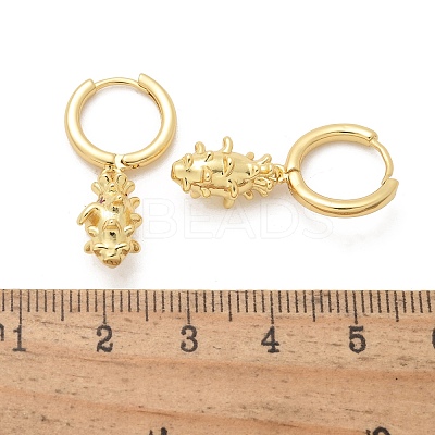 Brass Cubic Zirconia Hoop Earrings EJEW-Q015-01G-1