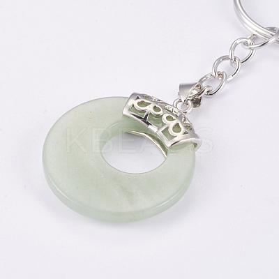 Natural Green Aventurine Keychain KEYC-P041-D19-1