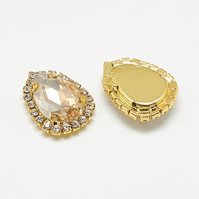 Sew on Rhinestone RGLA-T122-18x25-06G-1