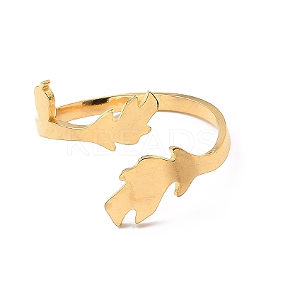 304 Stainless Steel Open Cuff Rings RJEW-Q808-02B-G-1