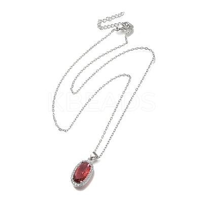304 Stainless Steel Cable Chain Necklaces NJEW-H040-19P-01-1