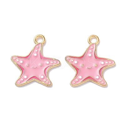 Alloy Enamel Pendants ENAM-O001-08E-G-1