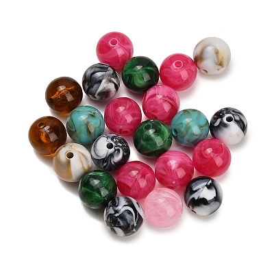 Two Tone Opaque Acrylic Beads AC-CBA6BCC-14-1