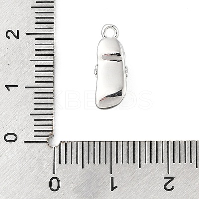 Brass Micro Pave Clear Cubic Zirconia Pendants KK-R219-27P-1