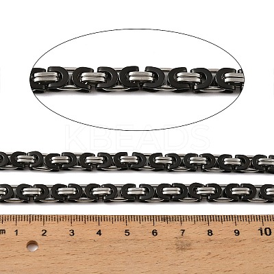 201 Stainless Steel Byzantine Chains SA-E001-14BP-02-1