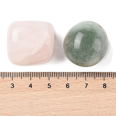 7Pcs Nuggets Chakra Natural & Synthetic Mixed Gemstone Tumbled Polished Stones Collections AJEW-Q152-02-1