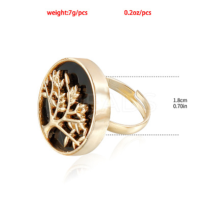 Alloy & Acrylic Finger Rings FS-WG158D2-01-1