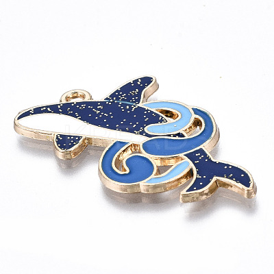 Eco-Friendly Alloy Enamel Pendants X-ENAM-Q437-032-NR-1