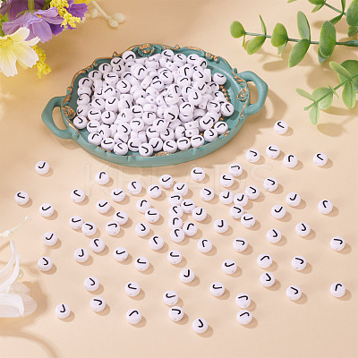 500Pcs Acrylic Beads SACR-TA0001-55J-1