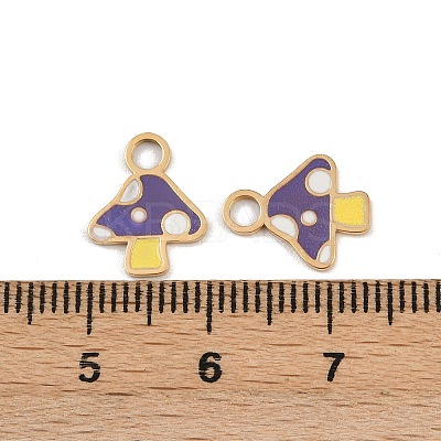 304 Stainless Steel Enamel Charms STAS-G357-21G-01-1