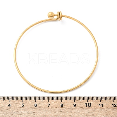 304 Stainless Steel Bangles for Women BJEW-C088-03G-1