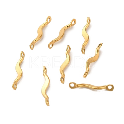 Ion Plating(IP) 304 Stainless Steel Links Connector Charms LS-X-STAS-Q323-08G-1